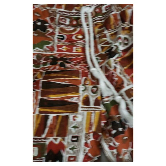 African Print Drawstring Pants - Picture 2 of 3